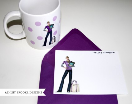 Furman University, Custom stationery and mug